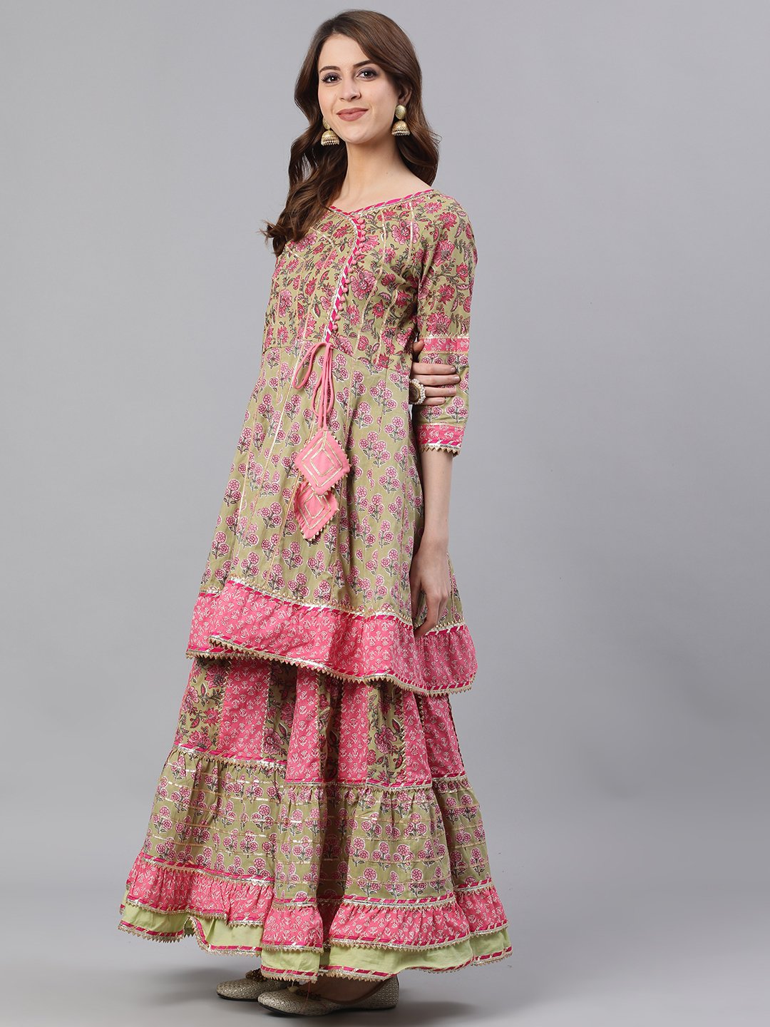 Vaatika Peplum Sharara Set