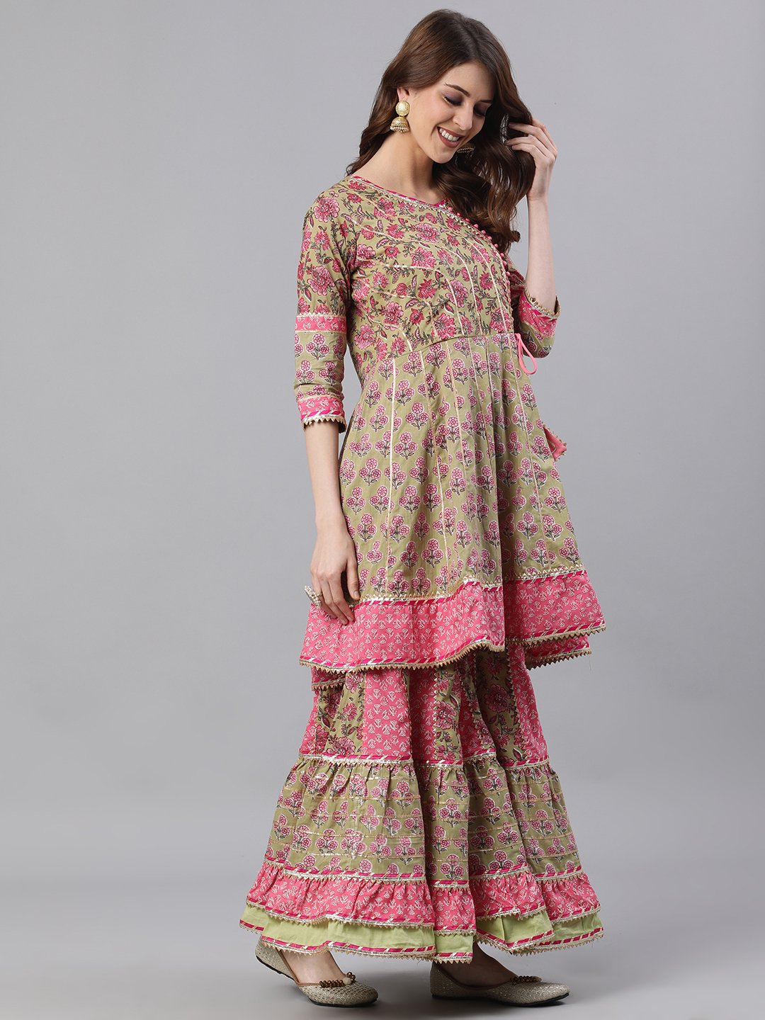 Vaatika Peplum Sharara Set