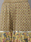 Ishin Women's Yellow Gotta Patti Embroidered A-Line Kurta Sharara Dupatta Set 