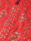 Ishin Women's Cotton Red Foil Print Gota Patti Anarkali Kurta