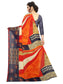 Ishin Poly Georgette Mulicolor Printed Women's Saree/Sari