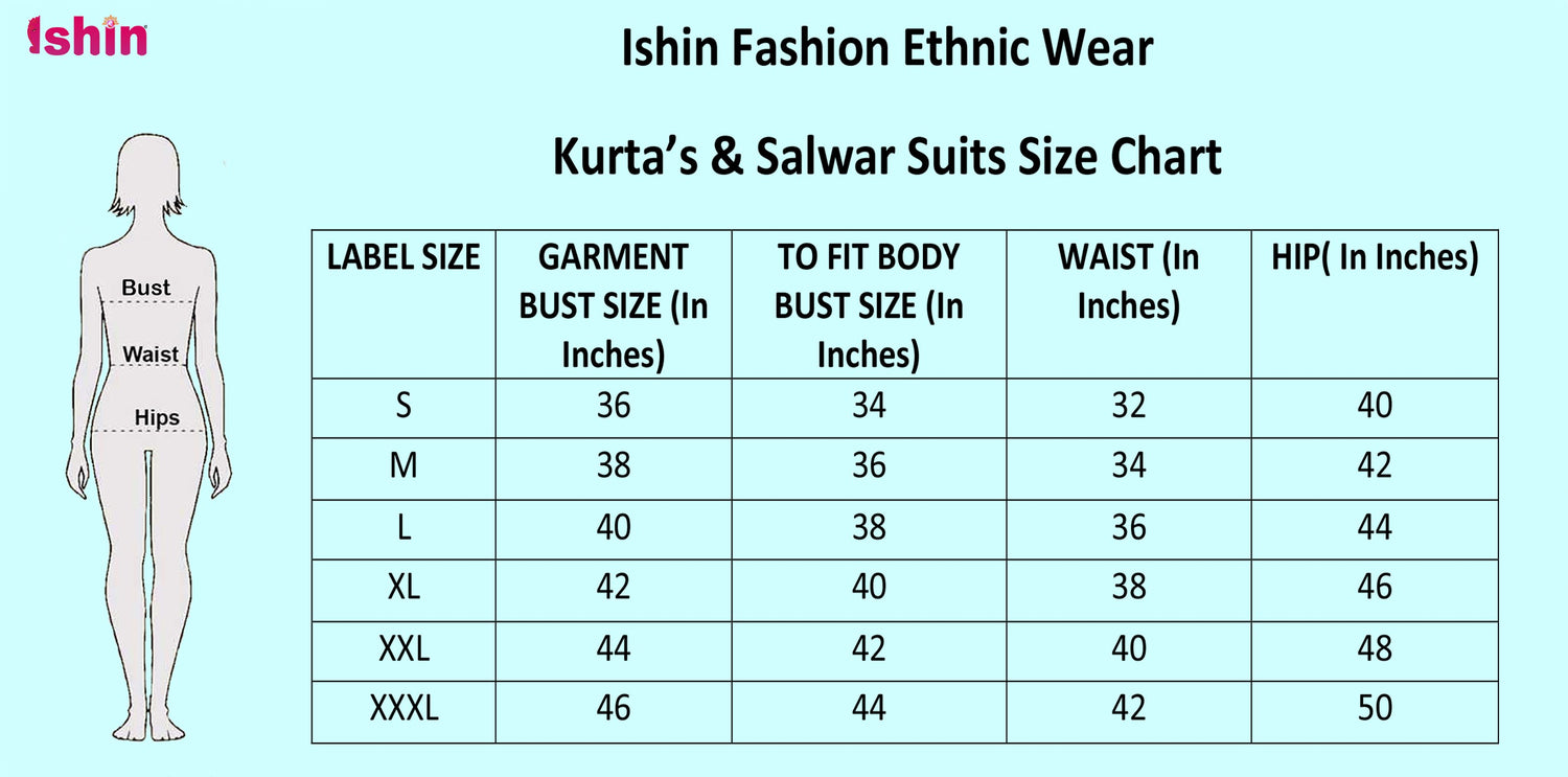 Ishin Women's Mirror Work Embellished Straight Kurta Skirt Set With Jacket