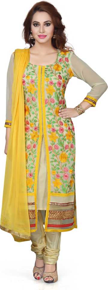 Ishin Silk Embellished Salwar Suit Dupatta Material  (Un-stitched)